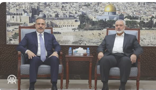 وزیر خارجه ترکیه با اسماعیل هنیه دیدار کرد