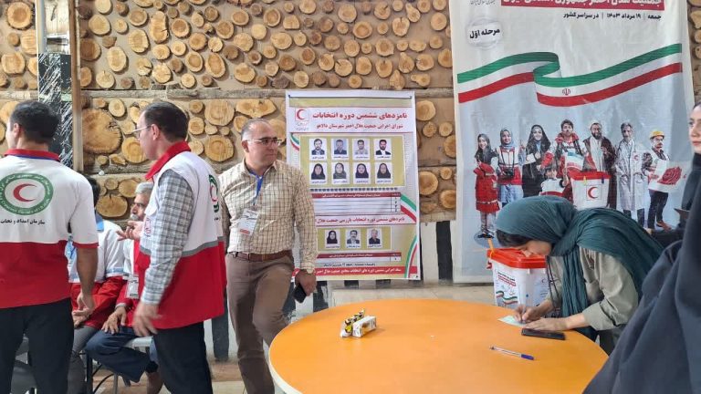 برگزاری ششمین دوره انتخابات مجامع جمعیت هلال احمر شهرستان دالاهو همزمان با سراسر کشور
