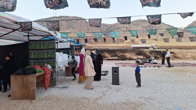 آماده سازی موکب صاحب الزمان اربعین حسینی در شهرستان دالاهو